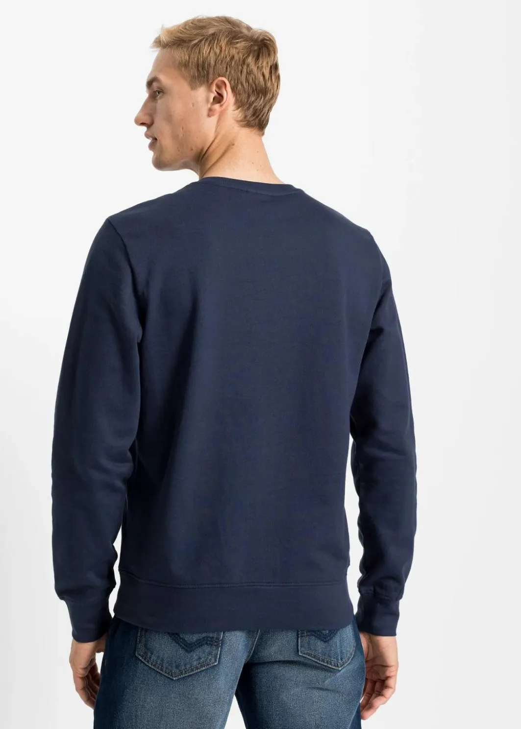 New Sweatshirt aus reiner Bio-Baumwolle (2er Pack) Herren Sweat|Große Größen