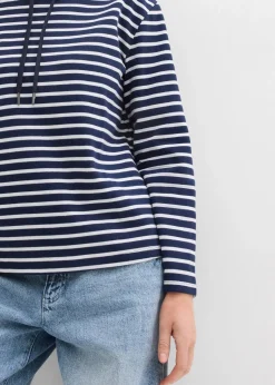 Damen bonprix Sweat|Sweatshirt aus Strukturmaterial