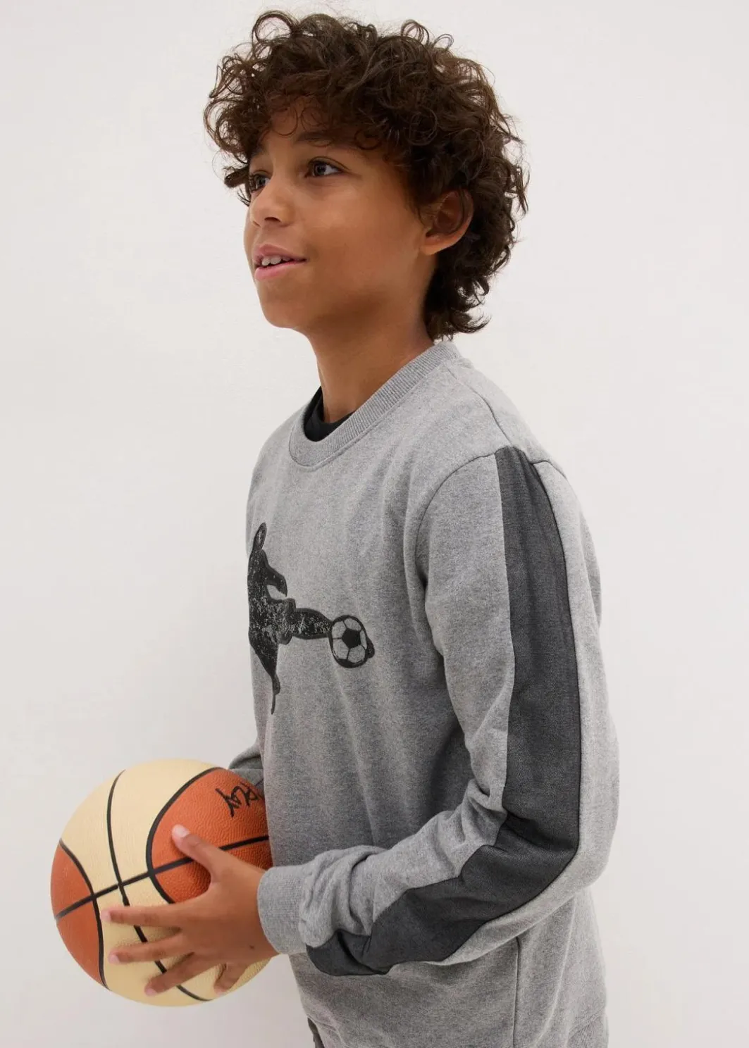 Kinder bonprix Jungen 9-16 Jahre·Sweat & Strick|Jungen 2-8 Jahre·Nachhaltigere Materialien|Sweatshirt aus weichem Baumwoll-Mix