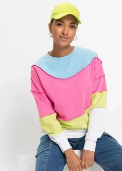 New Sweatshirt aus weichem Baumwoll-Mix Damen Bekleidung·Blusen & Tuniken|Nachhaltigere Materialien