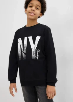 Kinder bonprix Jungen 9-16 Jahre·Sweat & Strick|Sweatshirt aus weichem Baumwoll-Mix