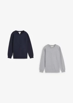 Kinder bonprix Jungen 9-16 Jahre·Mehrfachpacks|Jungen 9-16 Jahre·Bademode|Sweatshirt aus weichem Baumwoll-Mix (2er Pack)
