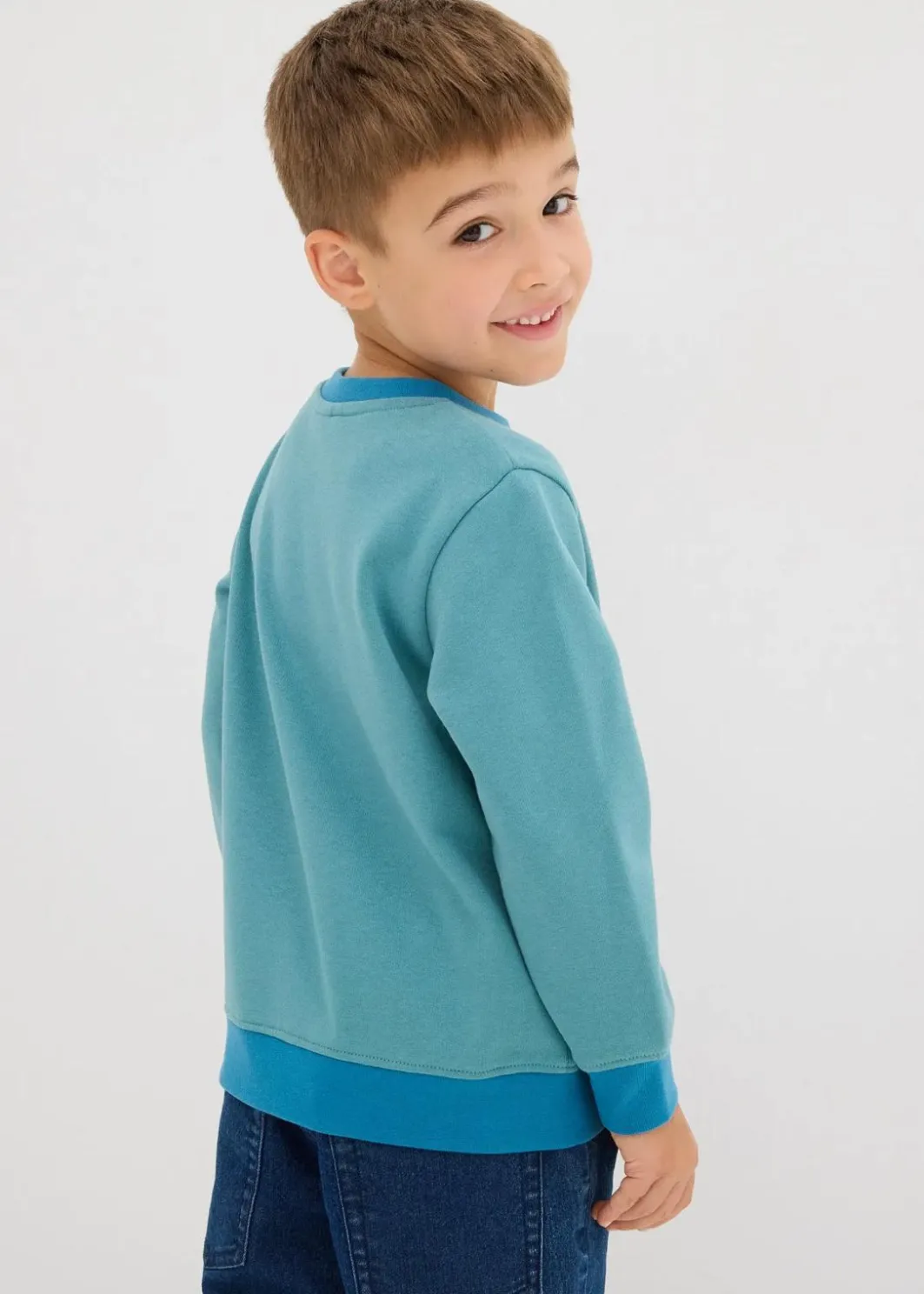 Online Sweatshirt aus weichem Baumwoll-Mix Kinder Jungen 2-8 Jahre·Sweat & Strick
