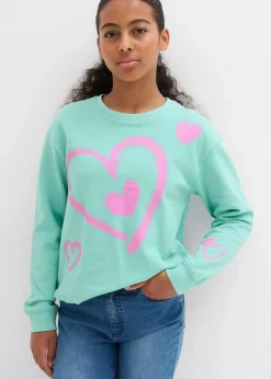 Best Sweatshirt mit Ballon-Saum aus reiner Bio-Baumwolle Kinder Mädchen 9-16 Jahre·Sweat & Strick|Mädchen 2-8 Jahre·Nachhaltigere Materialien