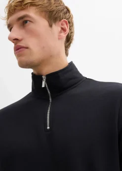 Herren bonprix Große Größen|Basics|Sweatshirt mit praktischen Taschen und geradem Saum aus reiner Bio-Baumwolle