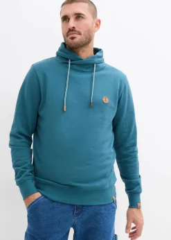 Clearance Sweatshirt mit Schalkragen aus reiner Bio-Baumwolle Herren Große Größen|Basics