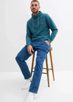 Clearance Sweatshirt mit Schalkragen aus reiner Bio-Baumwolle Herren Große Größen|Basics