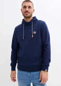 Sale Sweatshirt mit Schalkragen aus reiner Bio-Baumwolle Herren Sweat|Basics
