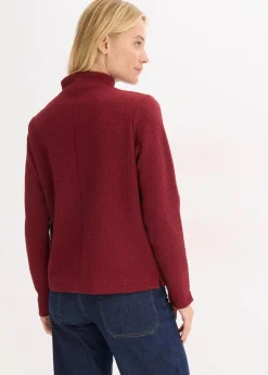 Damen bonprix Sweat|Nachhaltigere Materialien|Sweatshirt mit Stehkragen