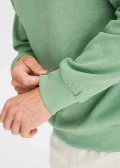 Hot Sweatshirt mit Troyerkragen Herren Große Größen|Basics