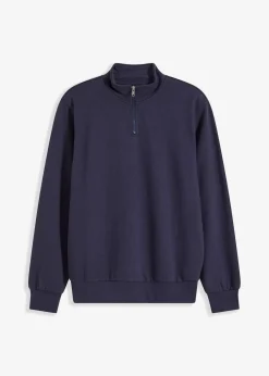 Sale Sweatshirt mit Troyerkragen Herren Sweat|Sportbekleidung