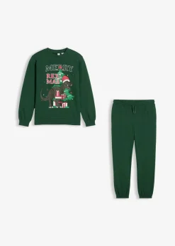 Kinder bonprix Jungen·Nachtwäsche|Sweatshirt und Sweathose aus reiner Baumwolle (2-tlg.Set)