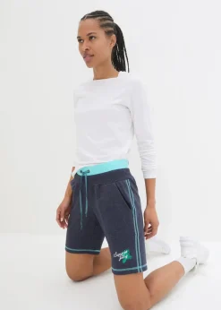 Damen bonprix Hosen|Shorts|Sweat-Shorts aus Baumwoll-Mix
