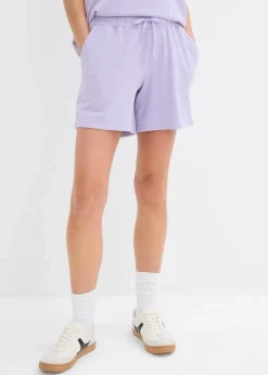 Damen bonprix Nachhaltigere Materialien|Hosen|Sweat-Shorts aus reiner Baumwolle