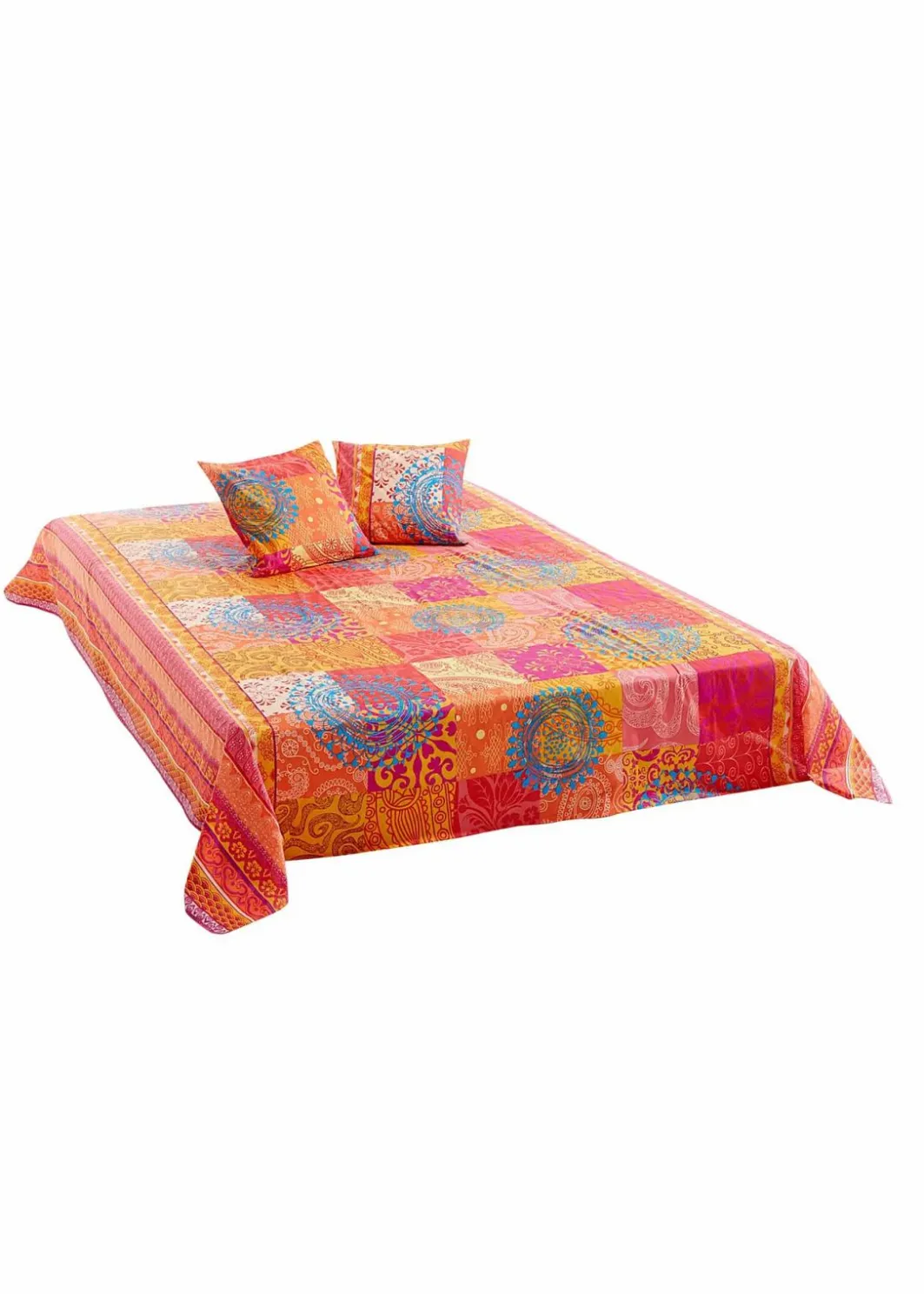 bonprix Sehr Beliebt|Geschirr & Servieren|Tagesdecke mit Patchwork Druck
