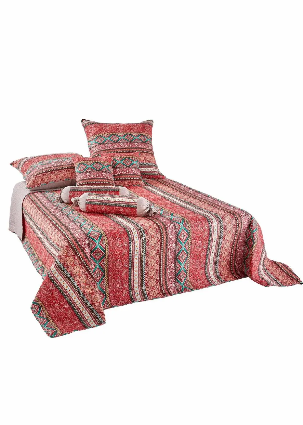 bonprix Tagesdecken & Plaids|Tagesdecken & Plaids|Tagesdecke mit Streifen
