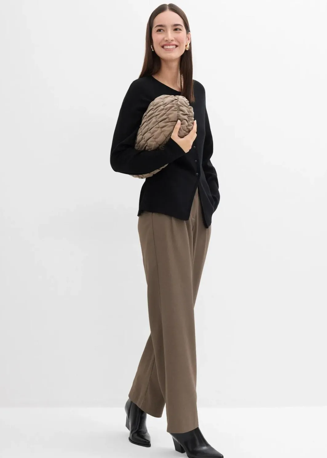 Taillierte Strickjacke aus Viskose-Mix Damen Bekleidung·Umstandsmode|Strickmode