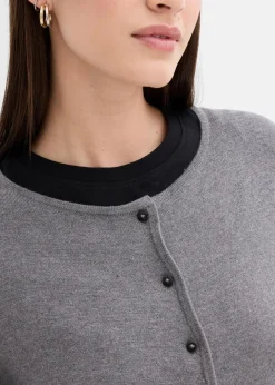 New Taillierte Strickjacke aus Viskose-Mix Damen Bekleidung·Umstandsmode|Strickmode