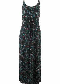 Best tailliertes Maxi-Kleid mit Druck Damen Bekleidung·Pullover & Strickjacken|Kleider