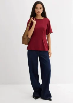 Hot Tailliertes Shirt aus bequemen Punto di Roma Damen Shirts & Tops