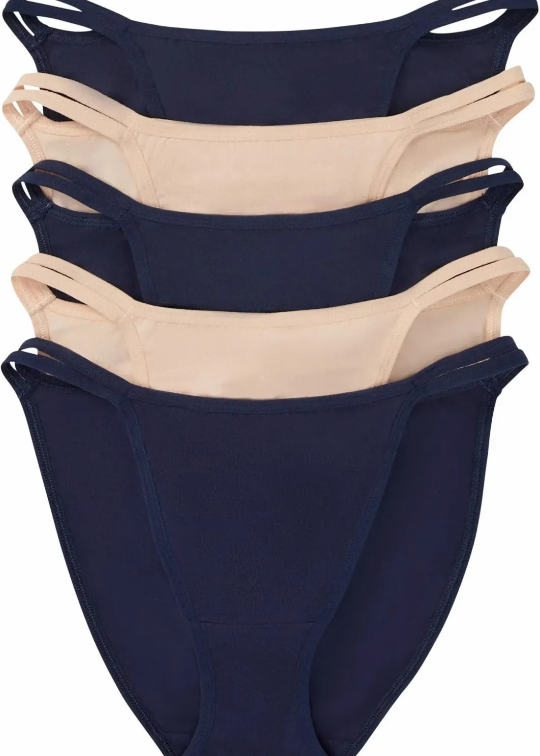 Hot Tanga Minislip mit Bio-Baumwolle (5er Pack) Damen Höschen|Baumwollunterwäsche
