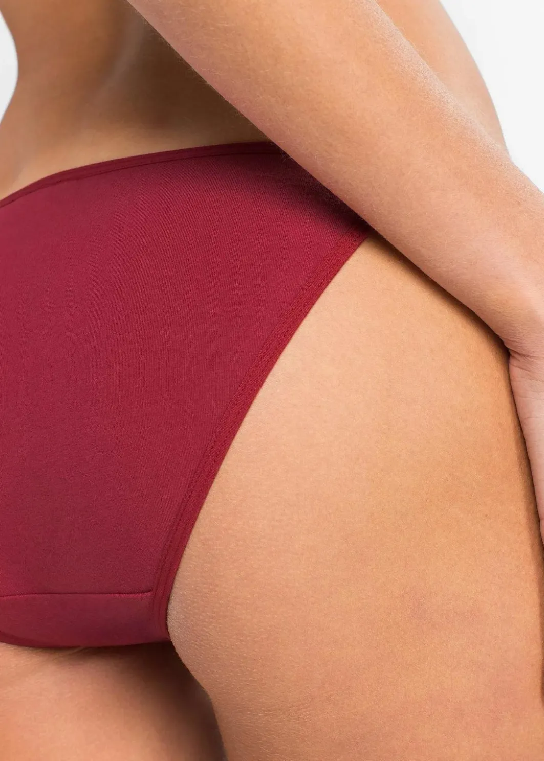 Damen bonprix Höschen|Baumwollunterwäsche|Tanga Slip (6er Pack)