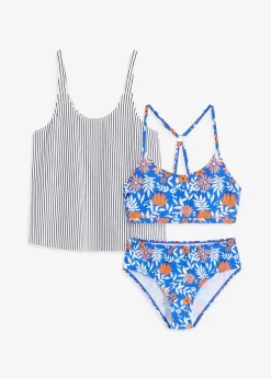 Clearance Tankini mit Bikini-Oberteil (3-tlg.Set) Damen Sport Bademode|Tankinis