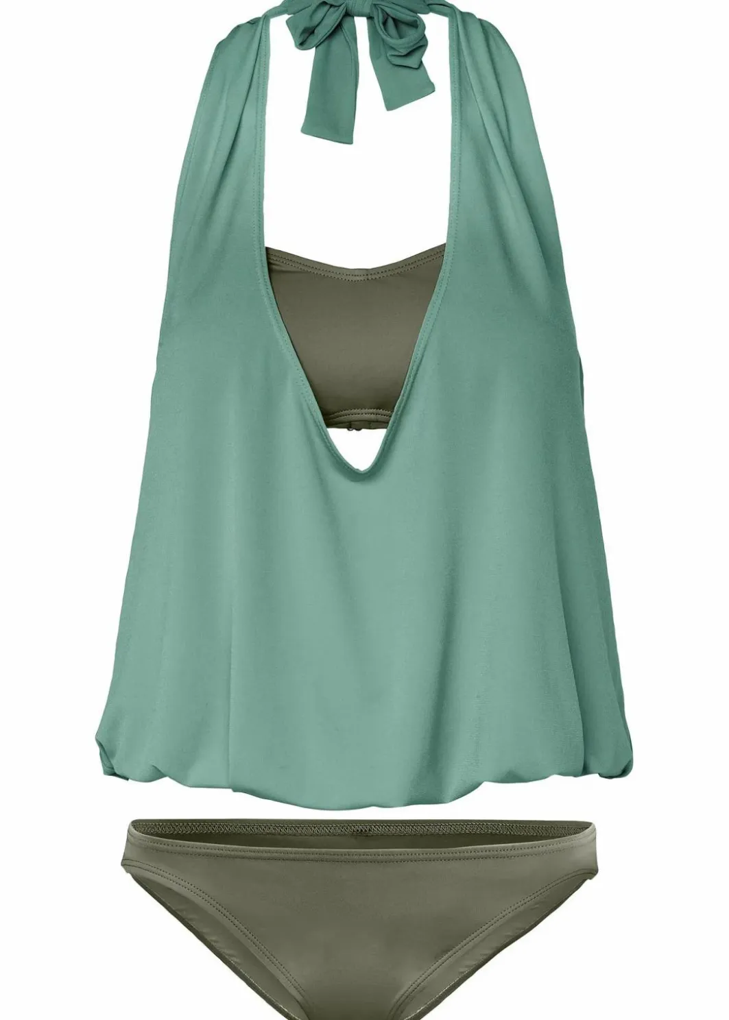 Damen bonprix Nachhaltigere Materialien|Tankinis|Tankini (3-tlg. Set)