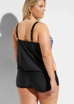 Damen bonprix Nachhaltigere Materialien|Bedeckende Bademode|Tankini (2-tlg. Set)
