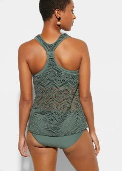 Damen bonprix Nachhaltigere Materialien|Tankinis|Tankini (2-tlg. Set) aus Spitze
