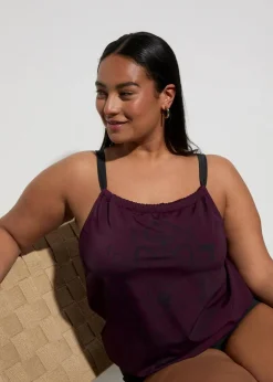 Tankini (2-tlg.Set) Damen Nachhaltigere Materialien|Sport Bademode