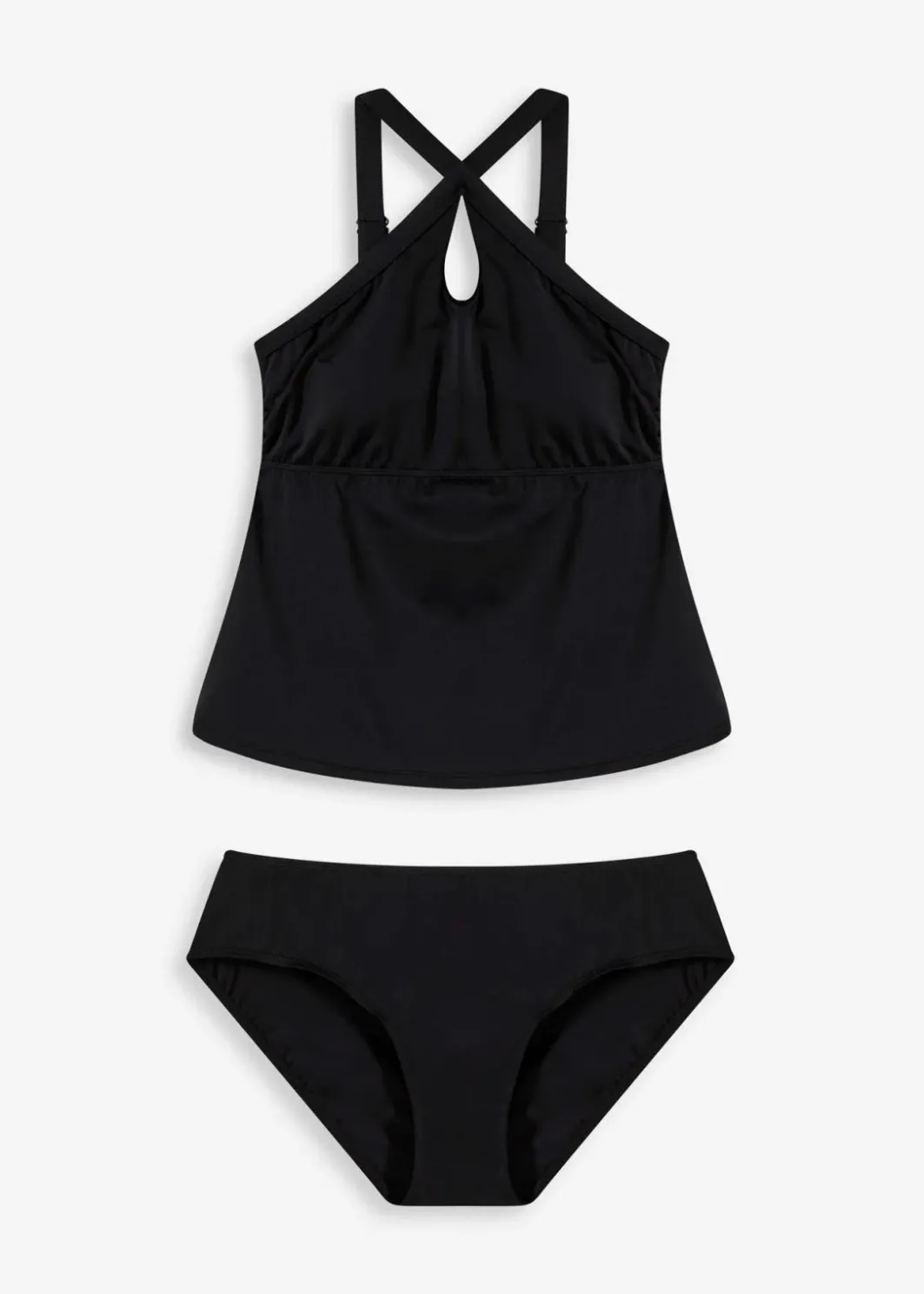 Damen bonprix Nachhaltigere Materialien|Tankinis|Tankini (2-tlg.Set) mit gekreuzten Trägern