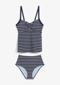 Damen bonprix Nachhaltigere Materialien|Tankinis|Tankini (2-tlg.Set) mit Schnürung