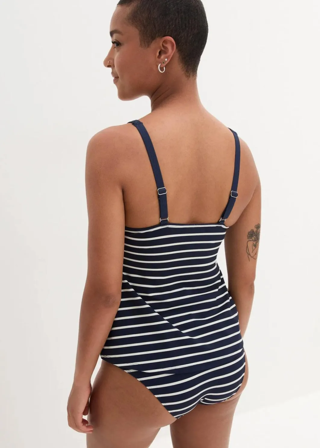 Damen bonprix Nachhaltigere Materialien|Tankinis|Tankini (2-tlg.Set) mit Schnürung