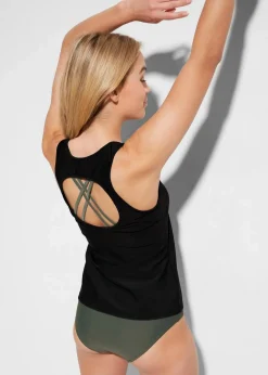 Damen bonprix Sport Bademode|Tankinis|Tankini und Oberteil (3-tlg.Set)
