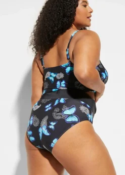Best Tankinioberteil mit Bindebändern Damen Nachhaltigere Materialien|Mix & Match