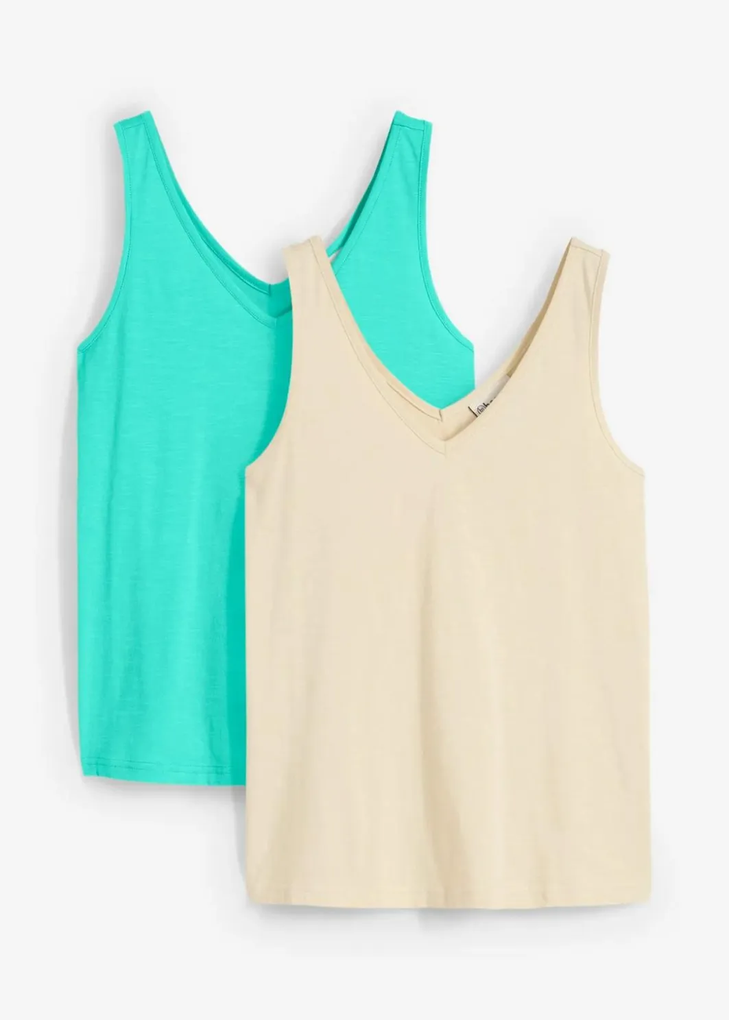Tanktop aus reiner Bio-Baumwolle (2er Pack) Damen Unterhemden|Basics