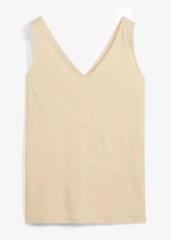 Outlet Tanktop aus reinem Leinen Damen Shirts & Tops