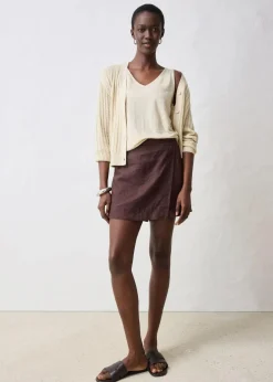 Outlet Tanktop aus reinem Leinen Damen Shirts & Tops