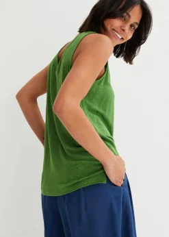 Best Tanktop aus reinem Leinen Damen Shirts & Tops