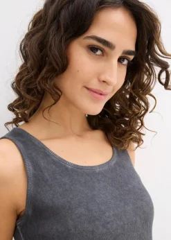 Damen bonprix Shirts & Tops|Nachhaltigere Materialien|Tanktop aus reiner Bio-Baumwolle