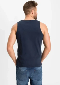 Herren bonprix Strandmode|Große Größen|Tanktop (3er Pack)