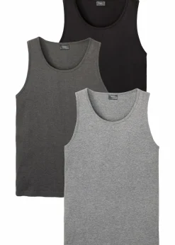 Herren bonprix Große Größen|Basics|Tanktop (3er Pack)