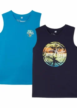 Kinder bonprix Jungen 9-16 Jahre·Mehrfachpacks|Jungen 9-16 Jahre·Shirts|Tanktop (2er Pack) aus reiner Bio-Baumwolle