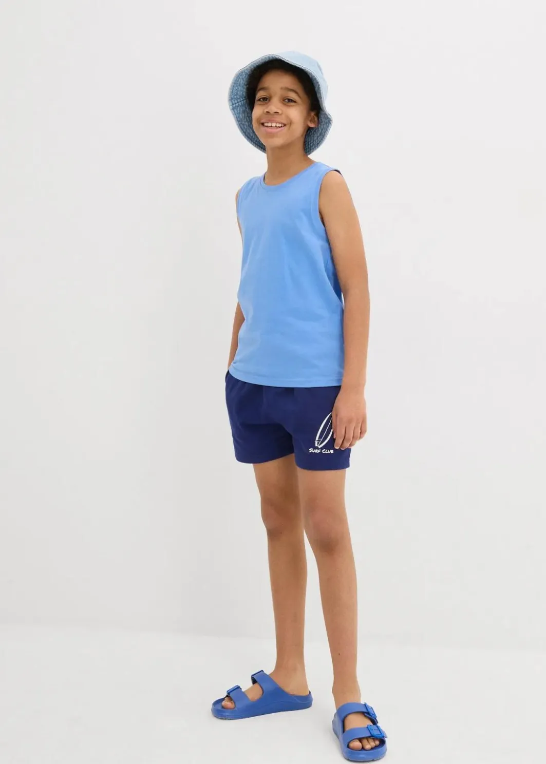 Kinder bonprix Jungen 9-16 Jahre·Shirts|Jungen 2-8 Jahre·Nachhaltigere Materialien|Tanktop (5er Pack) mit Bio Baumwolle