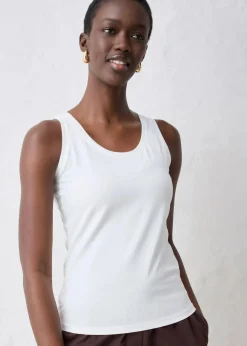 New Tanktop mit Seidenanteil Damen Premium|Shirts & Tops