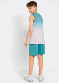 Kinder bonprix Jungen 9-16 Jahre·Shorts|Jungen 9-16 Jahre·Shirts|Tanktop und Jersey-Bermuda (2-tlg.Set) aus reiner Bio-Baumwolle
