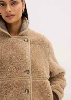 Clearance Teddyfell-Jacke Damen Bekleidung·Hosen|Nachhaltigere Materialien