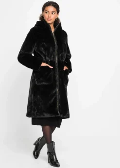 Damen bonprix Jacken & Mäntel|Teddyfell-Mantel