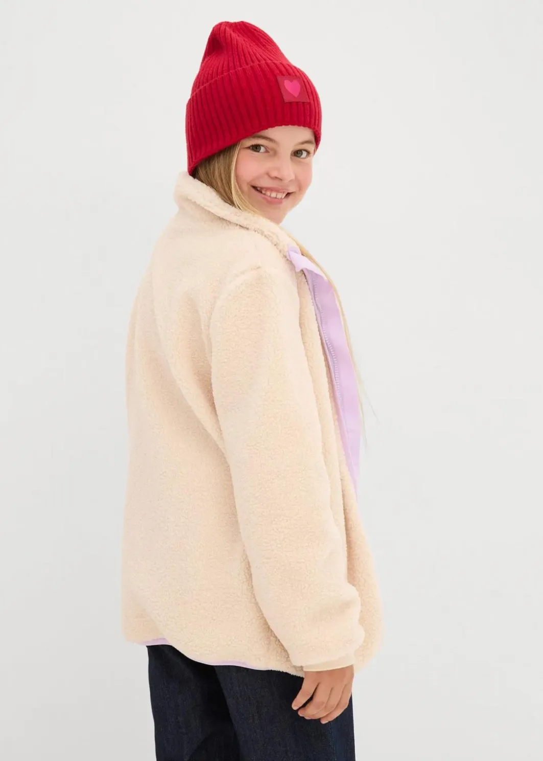 Clearance Teddy-Fleece Jacke Kinder Mädchen 9-16 Jahre·Sweat & Strick|Mädchen 9-16 Jahre·Jacken & Outdoor
